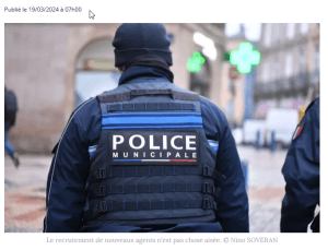 En dessous de la moyenne des policiers nationale La montagne
