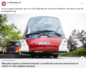 BHNS retard La Montagne septembre 2025